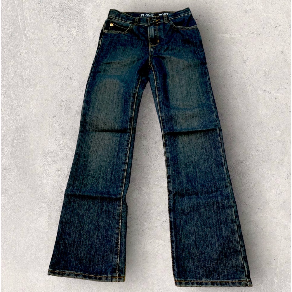 New Boys Dusty Blue-Washed Bootleg Jeans 10 Slim New with tag